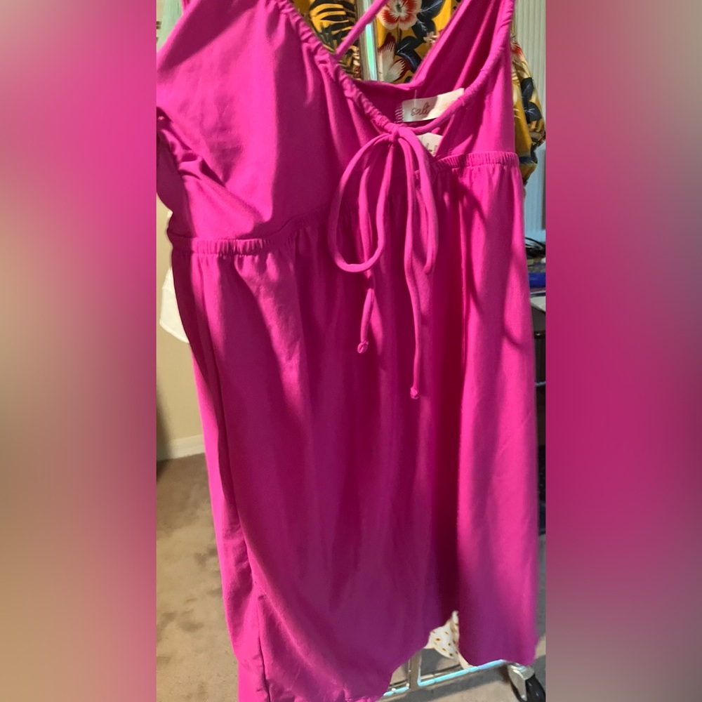 Salt + Cove Fuchsia Blouse